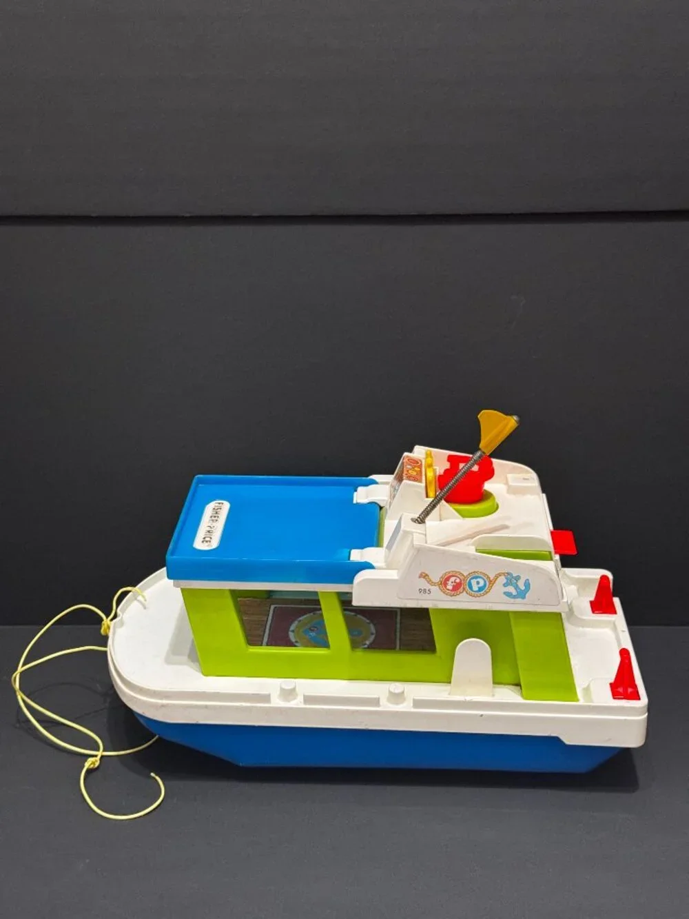 Fisher Price Toy Adventure Series Play Family Houseboat 985, Vintage Circa 1970s